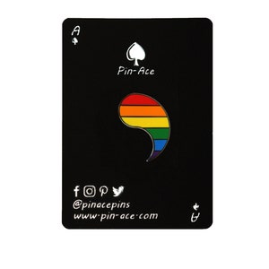 Customizable Pride Pin (Single Half) LGBT Gay Bi Lesbian Trans Ace Nonbinary ENBY Genderfluid Pan Pronoun Personalizable