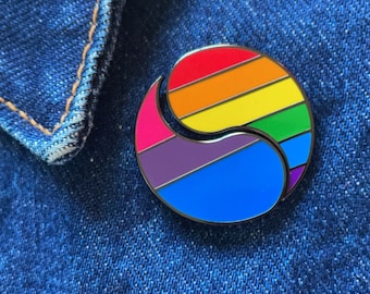 Customizable Pride 2-Pin Set UPDATED LGBT Gay Bi Lesbian Trans Ace Nonbinary ENBY Genderfluid Pan Pronoun Personalizable Rainbow Wedding