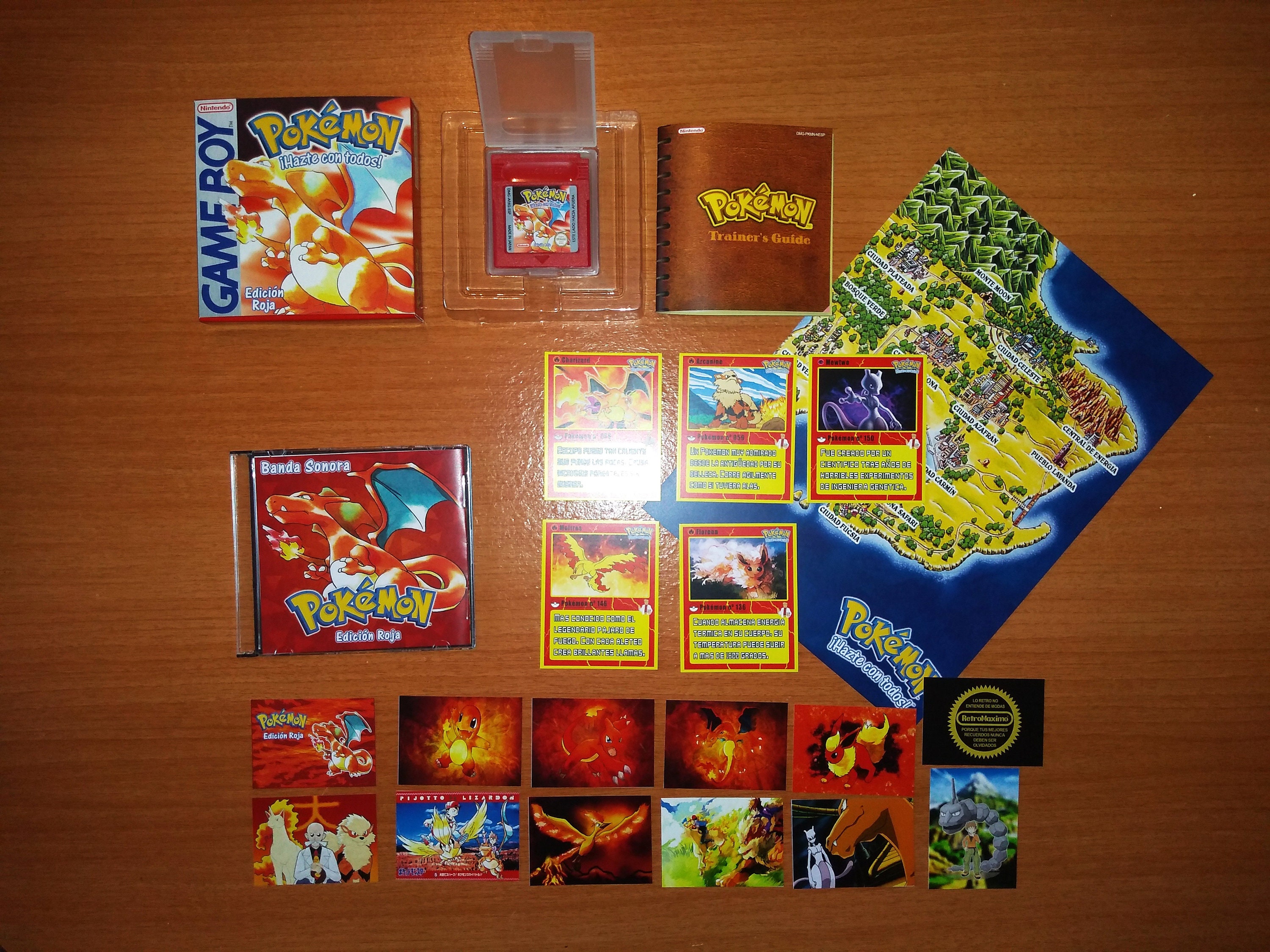 Pokemon Red Charizard Pokémon Game Boy Package & Manual GB Japan
