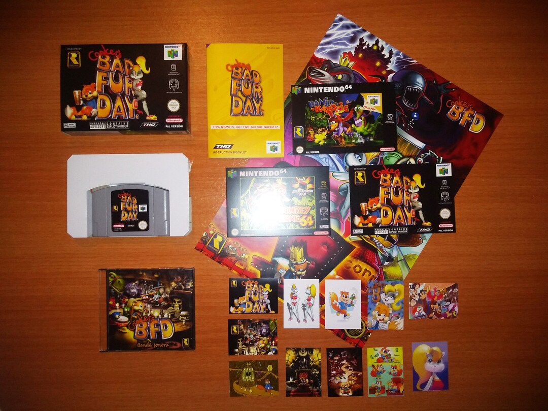 Conker Bad Fur Day PAL Nintendo 64 N64 Conker 64 - Etsy.de 
