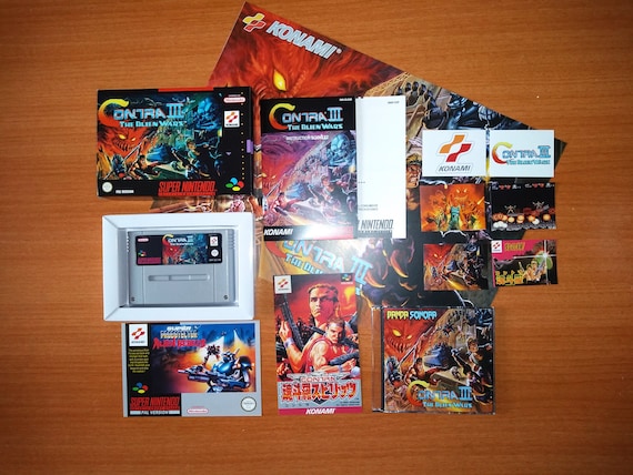 JOGO CONTRA III THE ALIEN WARS SUPER NINTENDO