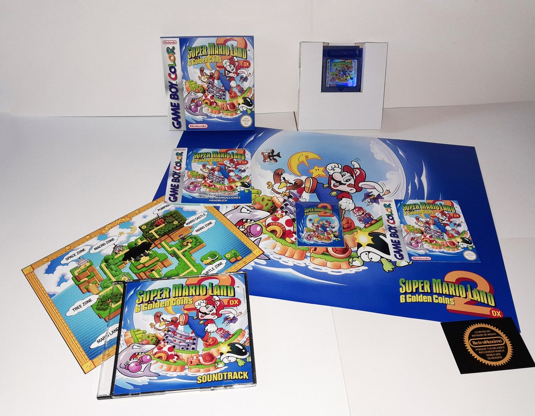 Super Mario Land 6 Golden Coins Game Boy www.etsy.com