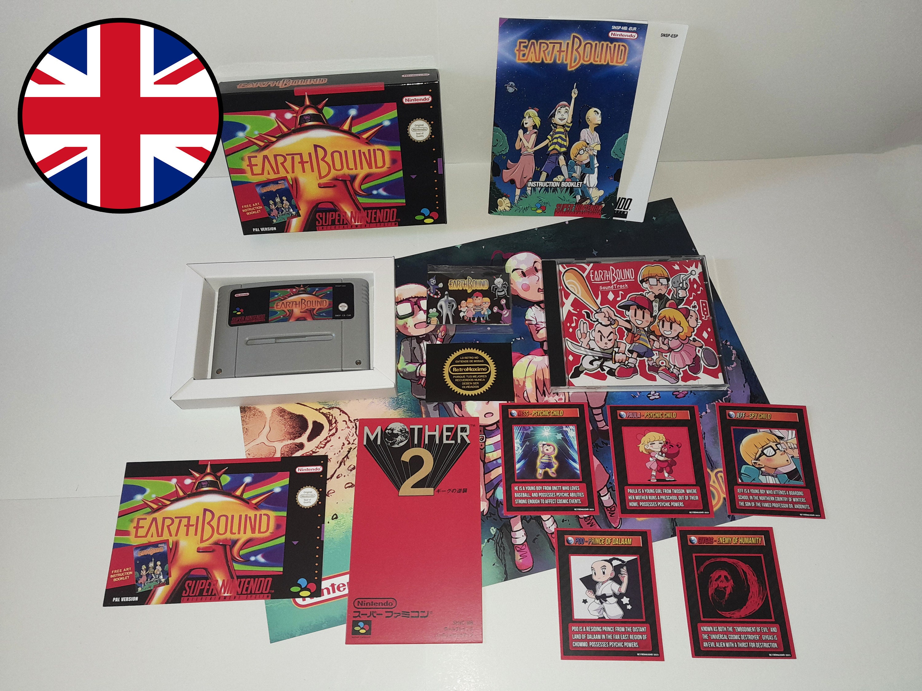EarthBound PAL Region Free Super Nintendo Snes