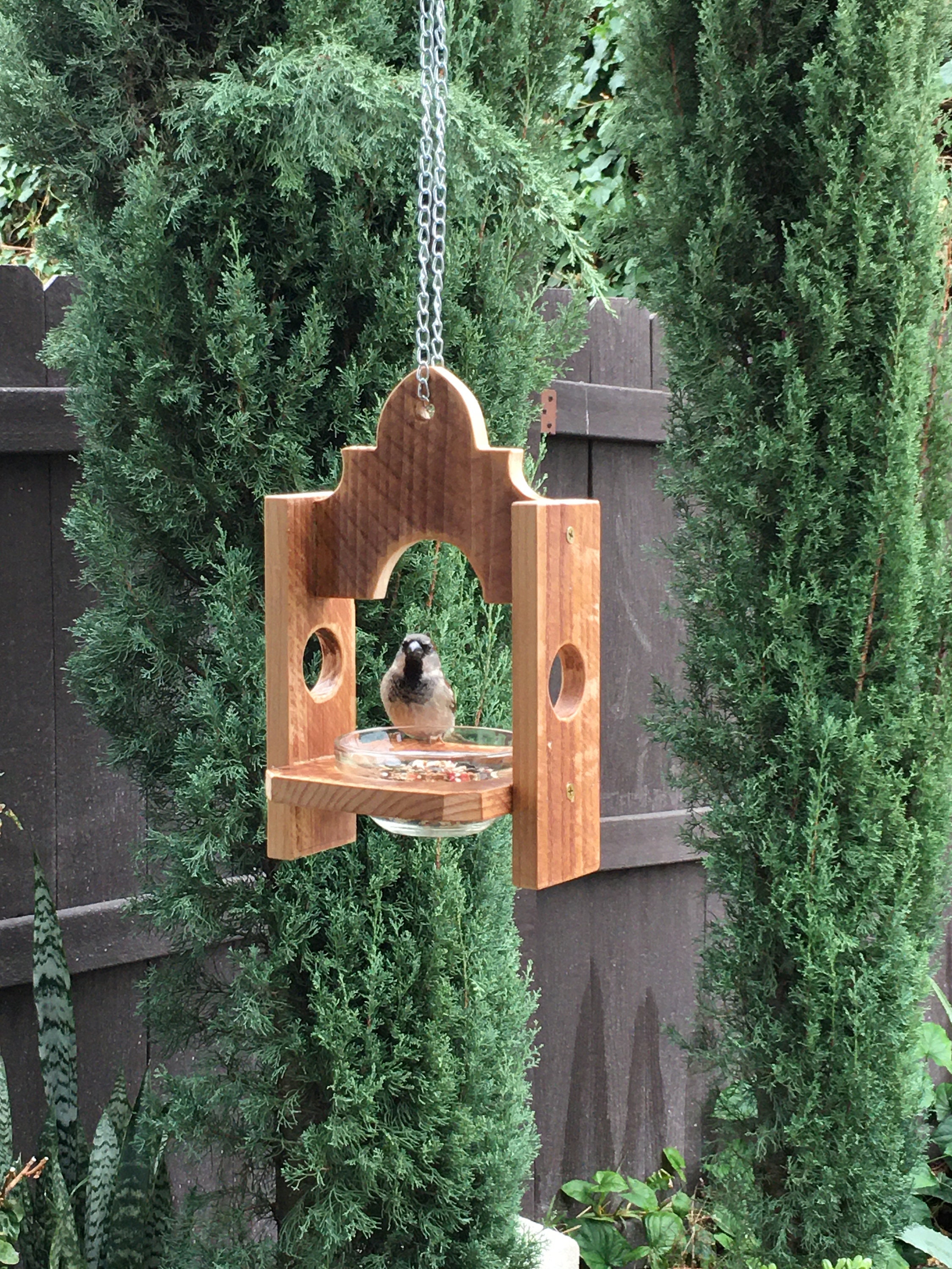 Wooden Bird Feeder Michigan Etsy