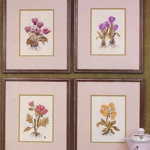 Ginger & Spice Spring Quartet Cross Stitch Pattern by Ginger Gouger