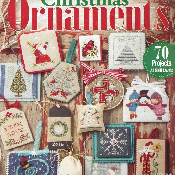 SOLDES Just Cross Stitch numéro spécial Fêtes, décorations de Noël Cross Sti.tch Magazine 2016 POO Nouveau