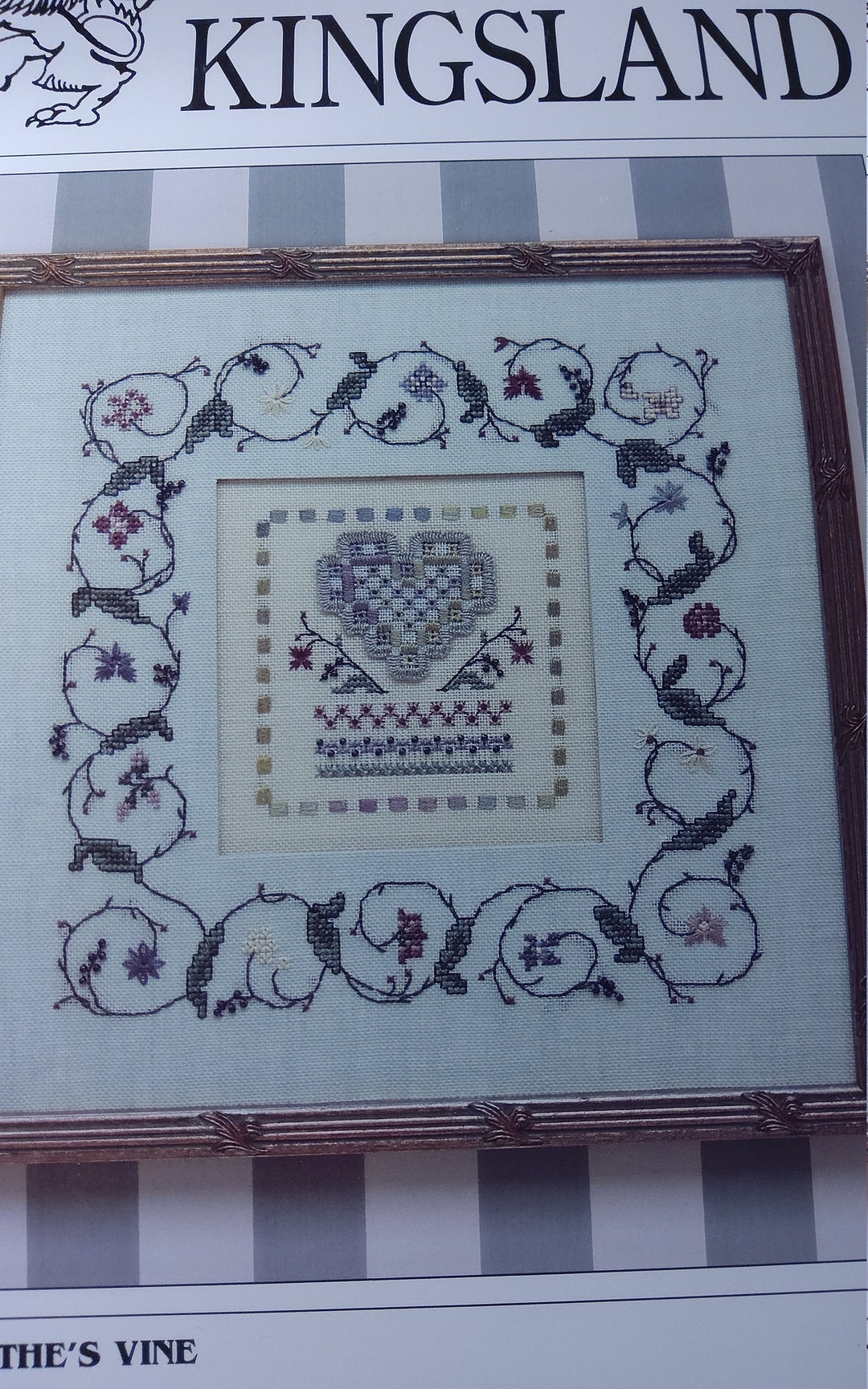 Kingsland Elysabethe's Vine Cross Stitch Sampler Pattern Etsy