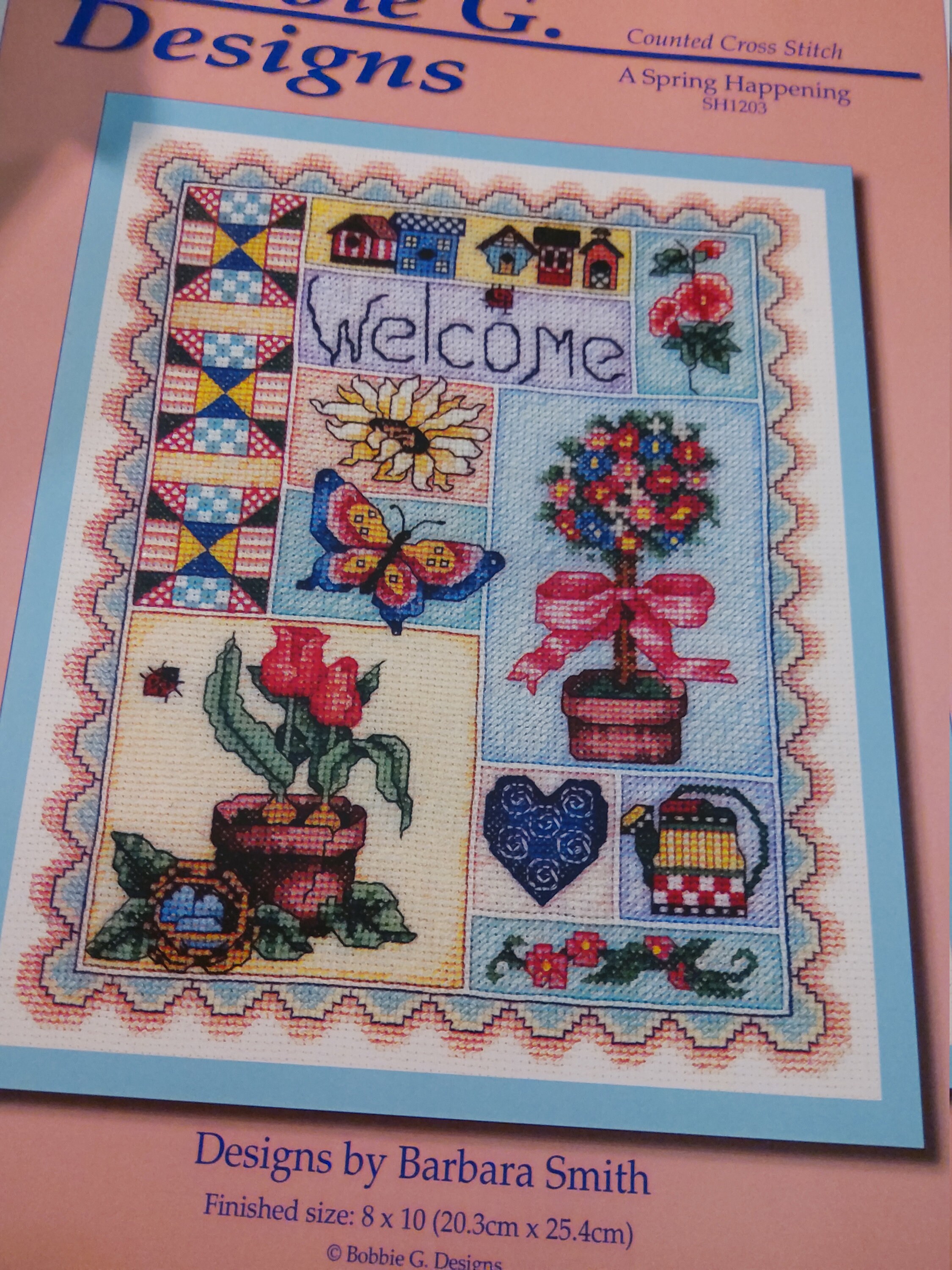 Bobbie G. Designs A Spring Happening Cross Stitch - Etsy