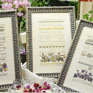 Leisure Arts Heirloom Sampler Ulubione Cross Stitch Ulotka 4666 autorstwa Lindy Calhoun Cross Stitch OOP