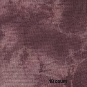 18 count Brown on Brown #2  Hand Dyed Aida Fabric 16 1/2 x 28 Cross Stitch Fabric