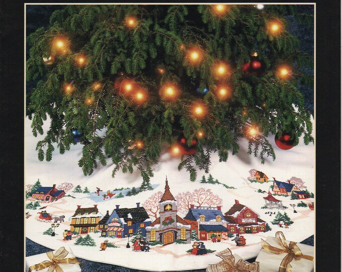 Dimensions Old Tyme Holiday Victorian Christmas Village Tree Skirt