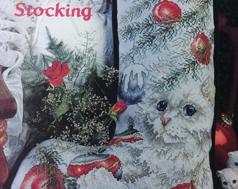 Stoney Creek Kitten Christmas Stocking Cross Stitch Leaflet 30 New