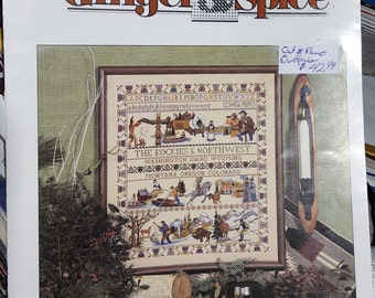 Ginger & Spice Rockies and Northwest Sampler Cross Stitch Pattern by Ginger Dancull Gouger OOP VHTF