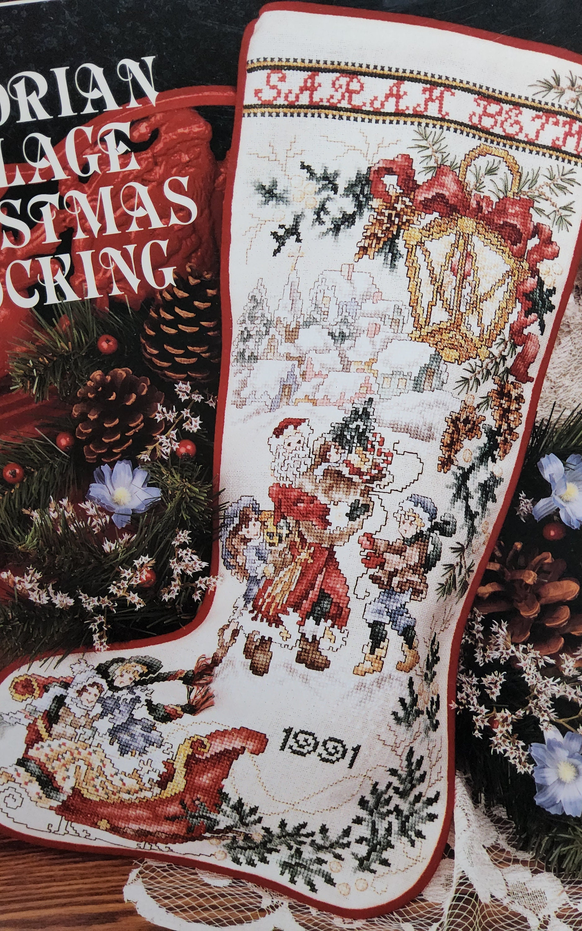Santa's Hunting Stocking by Stoney Creek Counted Cross Stitch Pattern