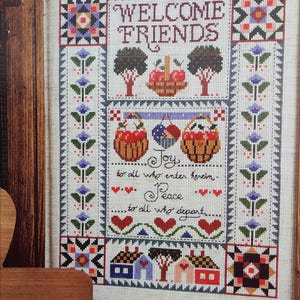 Jeremiah Junction Country Welcome Cross Stitch Pattern by Linda Coleman OOP