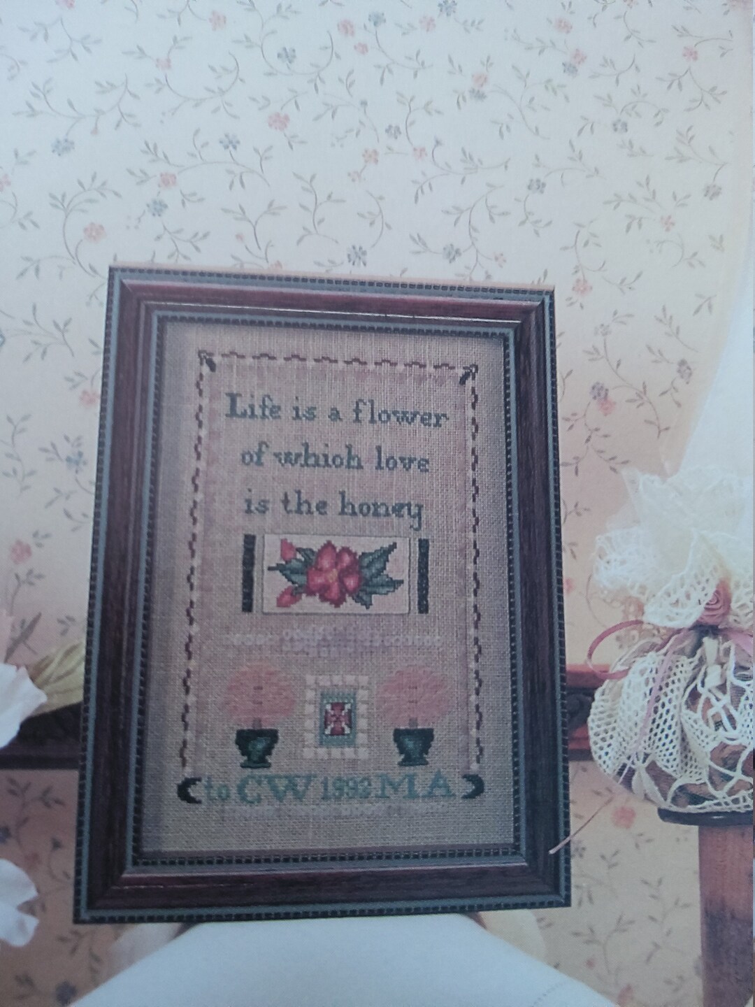 The Hearts Content Flower of Life Cross Stitch Pattern by Maureen