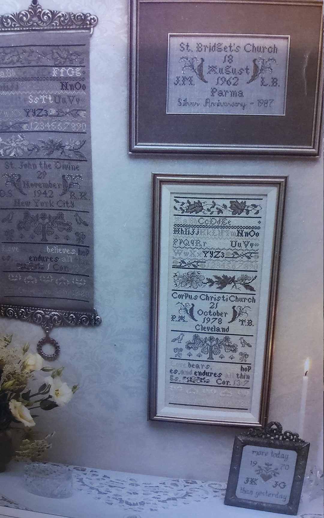 Kingsland Wedding Band Sampler Cross Stitch Pattern OOP Etsy