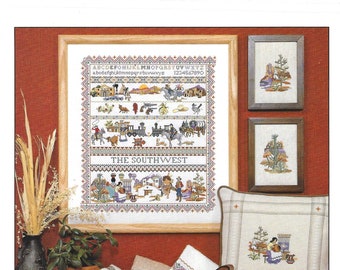 Ginger & Spice Southwestern Sampler by Ginger Dancull Gouger Cross Stitch OOP NEW!