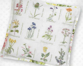 Wild Flower Cushion Cross Stitch Kit 2074A by Thea Gouverneur