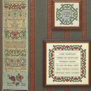 Kingsland Ancestral Wedding Sampler Cross Stitch Pattern OOP