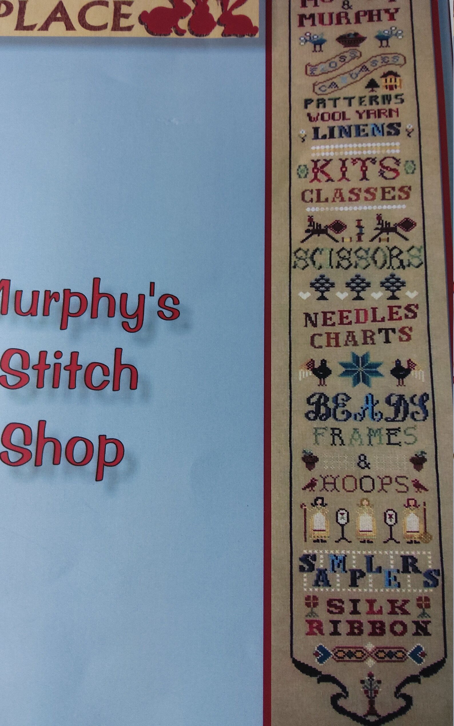 The Gathering Place Murphys Stitch Shop Sampler Cross ...