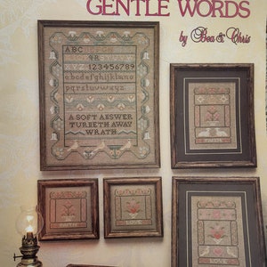 Studio Seven Faith, Love And Gentle Words Cross Stitch Pattern by  Bea & Chris OOP