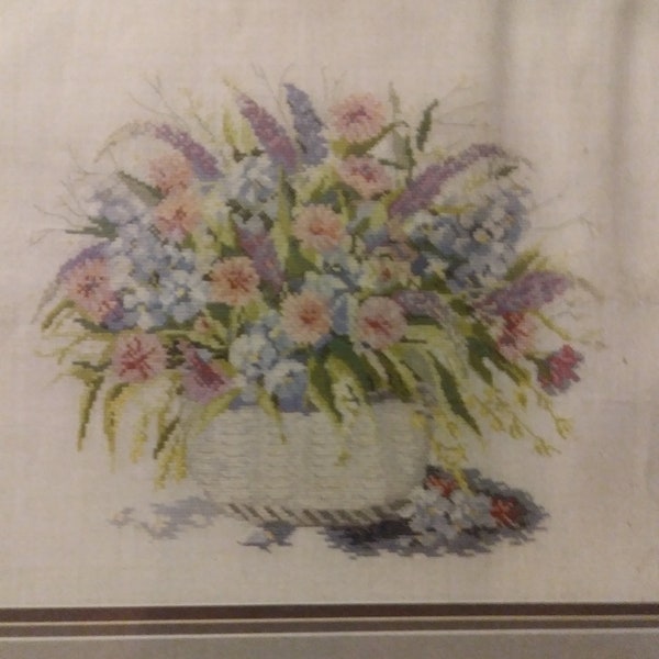 Perm of Copenhagen Floral Bouquet Cross Stitch Pattern 157008 HTF OOP