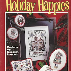 Ulotka do haftu krzyżykowego „Leisure Arts Holiday Happies” 2925 autorstwa Deborah Lambein OOP New