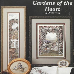 Stoney Creek Rain Drop Gardens Of The Heart Cross Stitch Book 15 by Glynda Turley OOP
