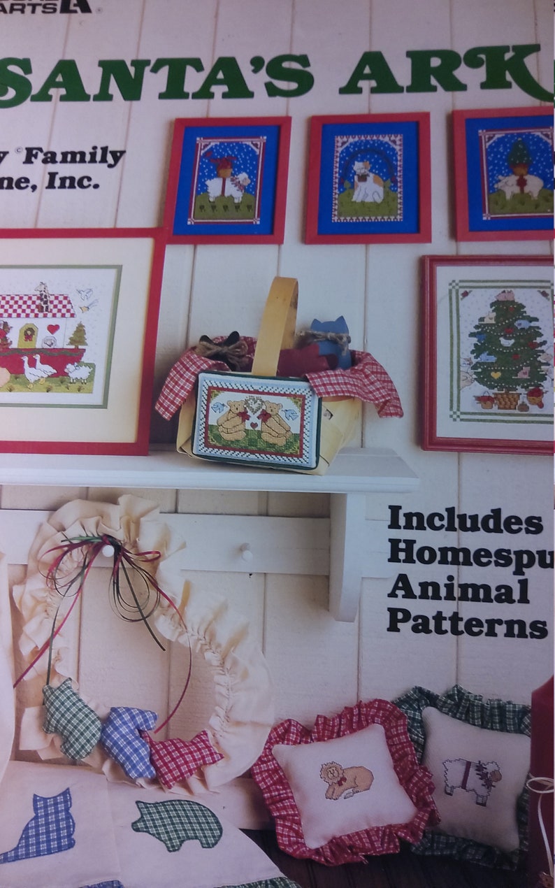 Leisure Arts Santa's Ark Cross Stitch Leaflet 618 by - Etsy