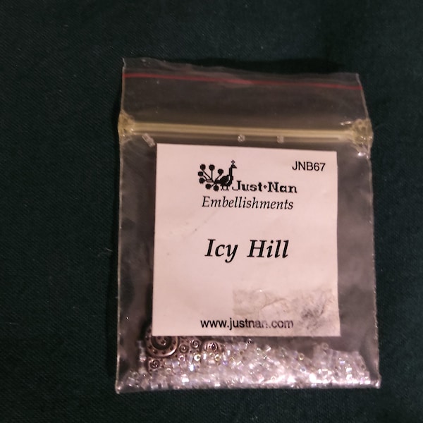 Just Nan's Icy Hill Embellishment Package For Cross Stitch