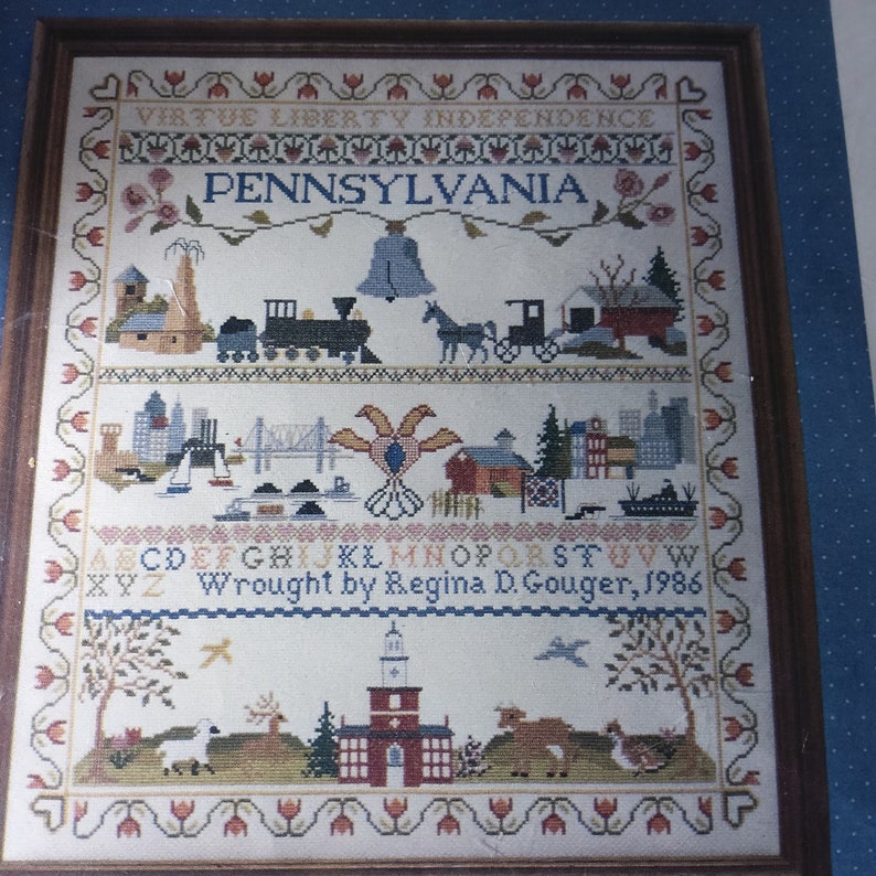 Ginger and Spice Pennsylvania Sampler by Ginger Dancull Gouger Etsy