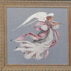 Lavender & Lace Angel of Spring by Marilyn Leavitt-Imblum Cross Stitch Pattern Free Shipping