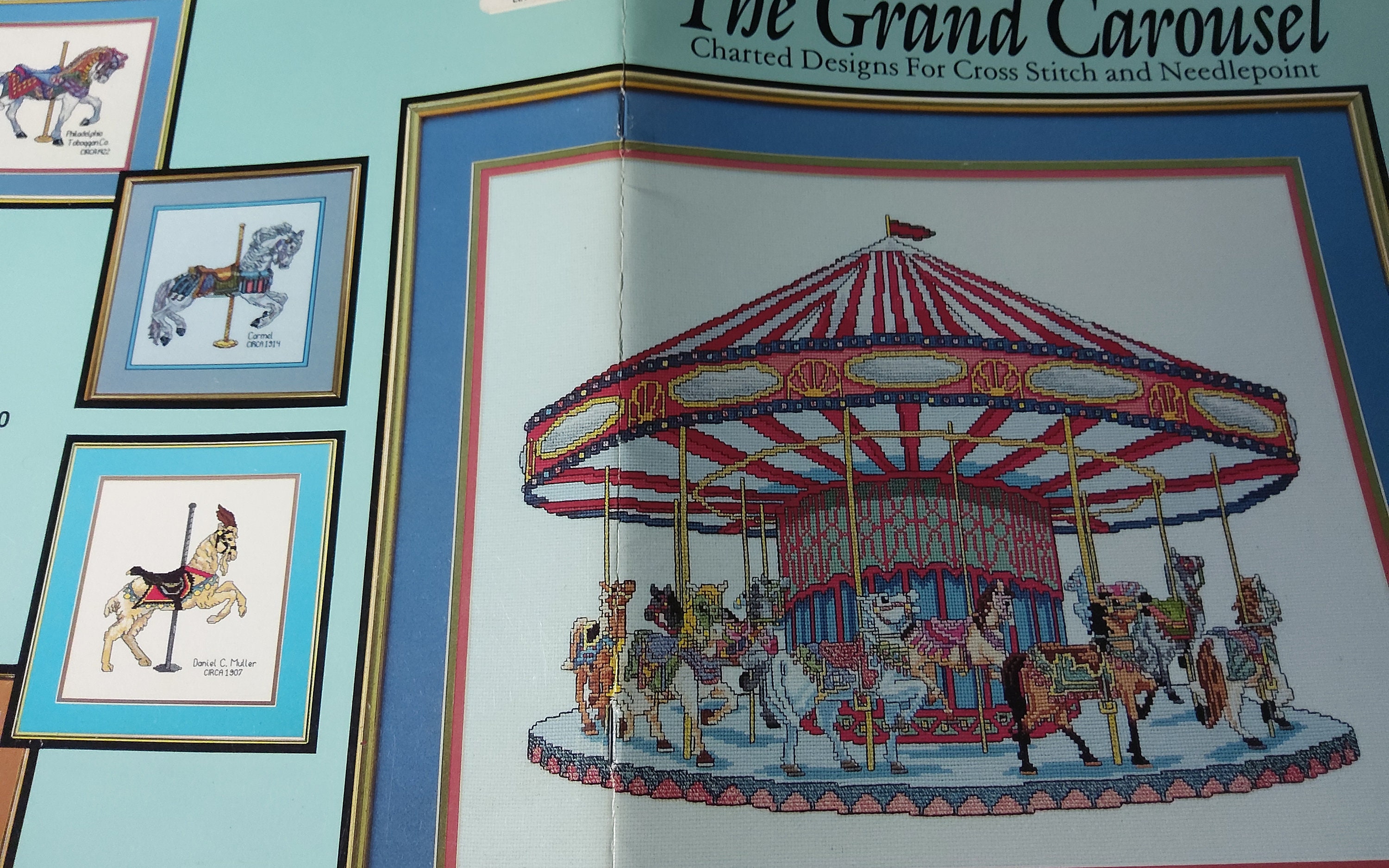 Carousel kids completed cross stitch Home & Living Wall Hangings Home ...