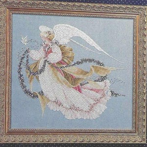 Lavender & Lace Angel of Summer Marilyn Leavitt-Imblum Cross Stitch Pattern Free Shipping
