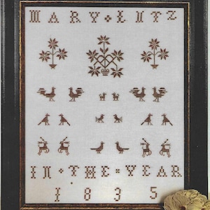 Kathy Barrick Mary Lutz 1835 Wzór haftu krzyżykowego