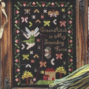 Heartstring Samplery Grounding Force Cross Stitch Pattern by Beth Twist Free Shipping