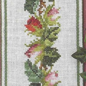 Permin of Copenhagen Flowers in a Row Cross Stitch Ulotka 155175 OOP Darmowa wysyłka