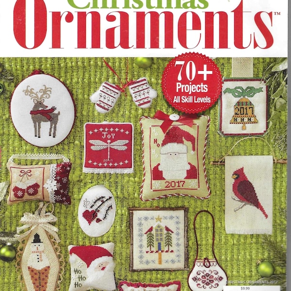 SALE Just Cross Stitch Special Holiday Issue Christmas Ornaments Cross Stitch Magazine 2017 Issue OOP New