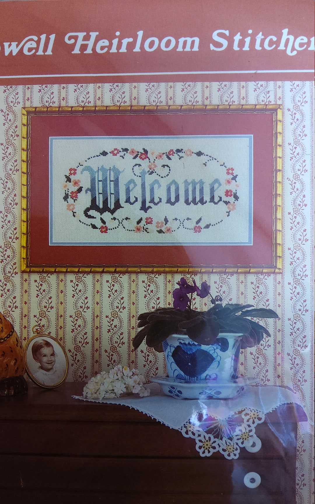 Powell Heirloom Stitchery Cross Stitch Sampler HTF OOP Etsy