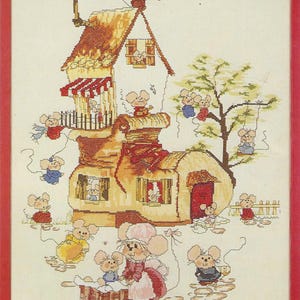 Jessa Needlecraft Ratones en la casa del ratón Libro 1 Punto de cruz OOP