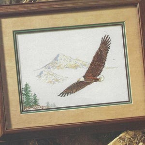 Farbkarten Majestic Flight von Künstlerin Karen Bowdish Cross Stitch OOP