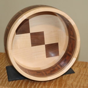 Segmented Wood Salad Bowl - Etsy