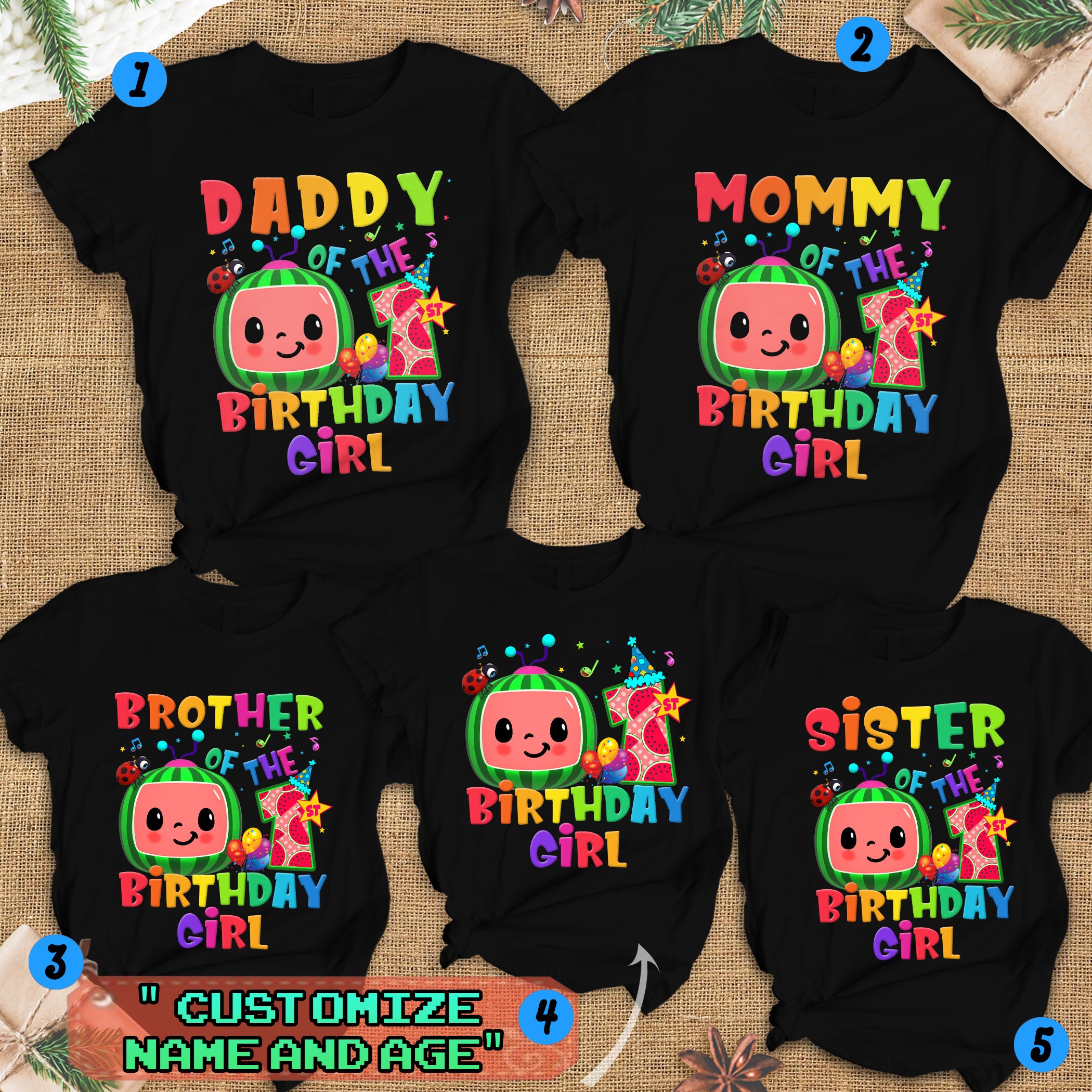 Personalized Cocomelon Birthday Shirt Birthday Girl Cocomelon | Etsy