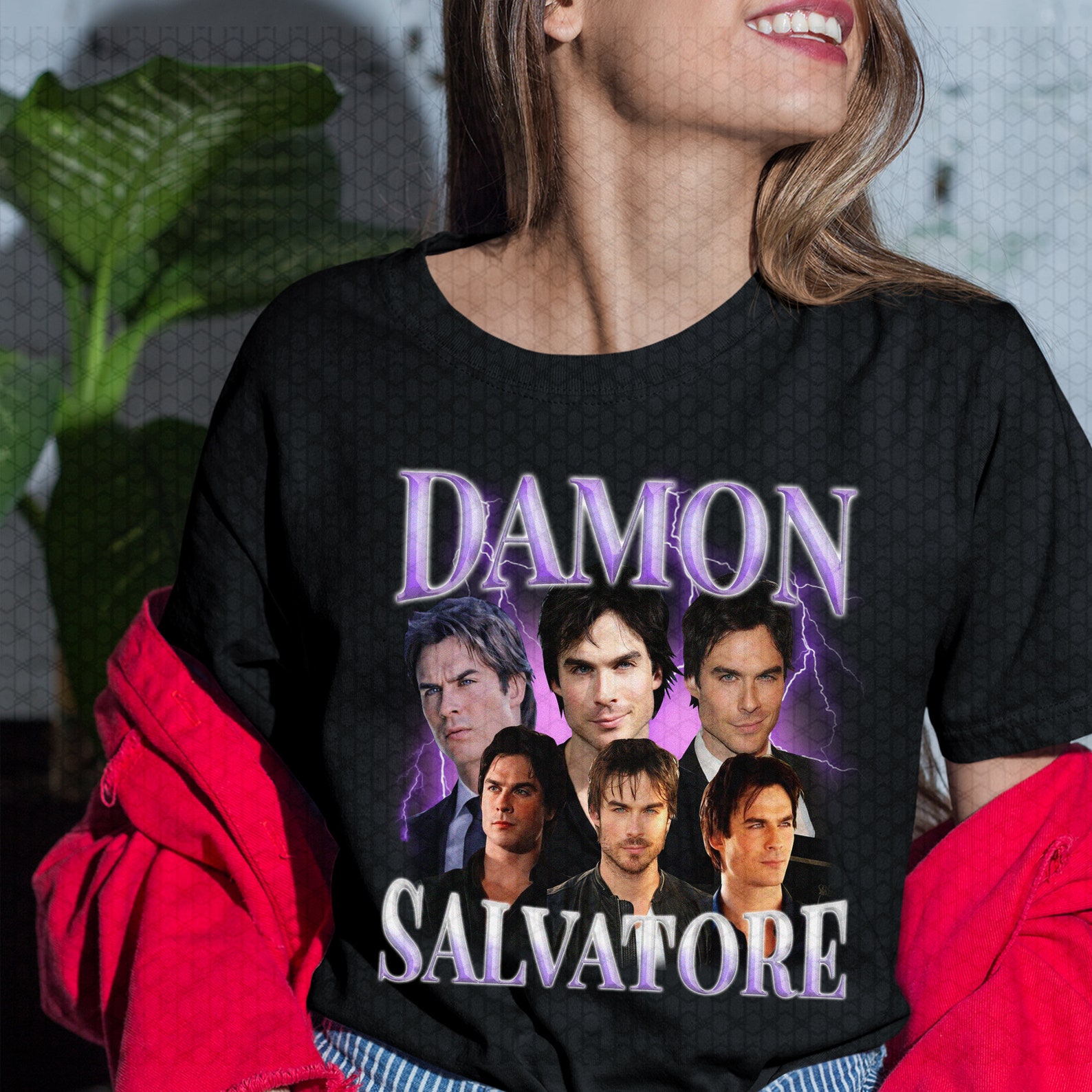 Damon Salvatore Shirt The Vampire Diaries Ian somerhalder TV | Etsy