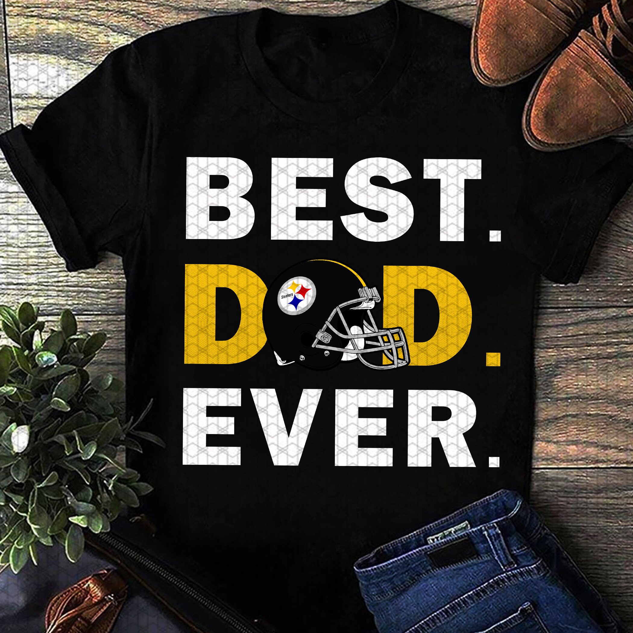 Best Dad Ever Pittsburgh Steelers NFL Logo Team Shirt NFL | Etsy