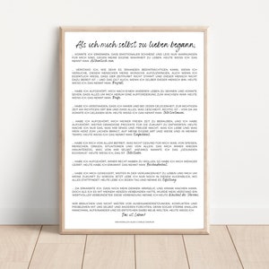 Selbstliebe Poster, Poster, Selbstliebe, Achtsamkeit,  positives Mindset, Lebenseinstellung, Weisheiten, Charlie Chaplin, Kim McMillen