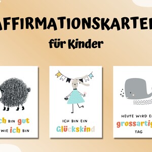 Tarjetas de afirmación para niños, juego de cartas, mentalidad positiva, afirmaciones, creencias, confianza en uno mismo, regalo, guardería, Scandi, DIGITAL