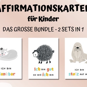 Tarjetas de afirmación para niños, juego de cartas, mentalidad positiva, afirmaciones, creencias, confianza en uno mismo, regalo, guardería, Scandi, DIGITAL