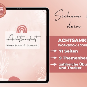 Mindfulness Journal, Workbook, Mindfulness Diary, Digital Diary, Journal, Goodnotes Planner, Mindfulness, Self-Love, Gratitude